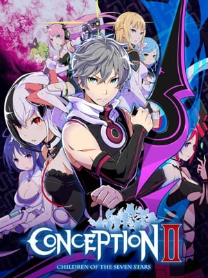 Game box artwork for Conception II: Children of the Seven Stars