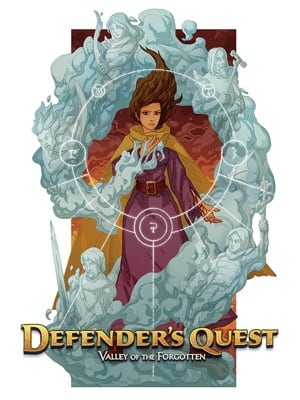 Game box artwork for Defender's Quest