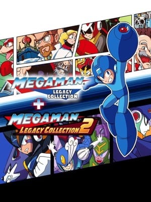 Game box artwork for Mega Man Legacy Collection 1 + 2