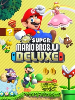 Game box artwork for New Super Mario Bros. U Deluxe