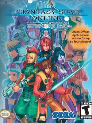 Game box artwork for Phantasy Star Online, Episode I & II