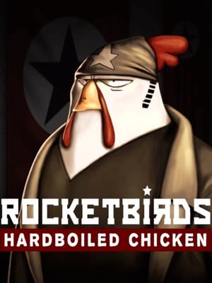Game box artwork for Rocketbirds: Hardboiled Chicken