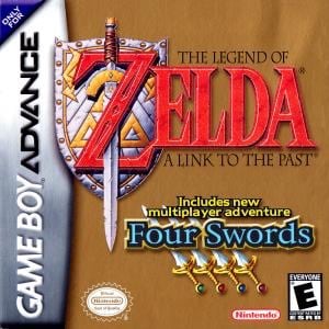 Game box artwork for The Legend of Zelda: A Link to the Past - Four Swords