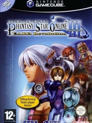 Game box artwork for Phantasy Star Online III C.A.R.D. Revolution