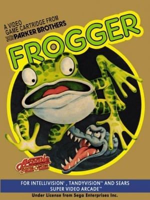 Game box artwork for Frogger