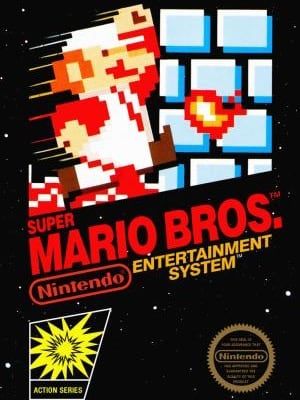 Game box artwork for Super Mario Bros.