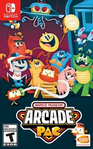 Game box artwork for Namco Museum Arcade Pac